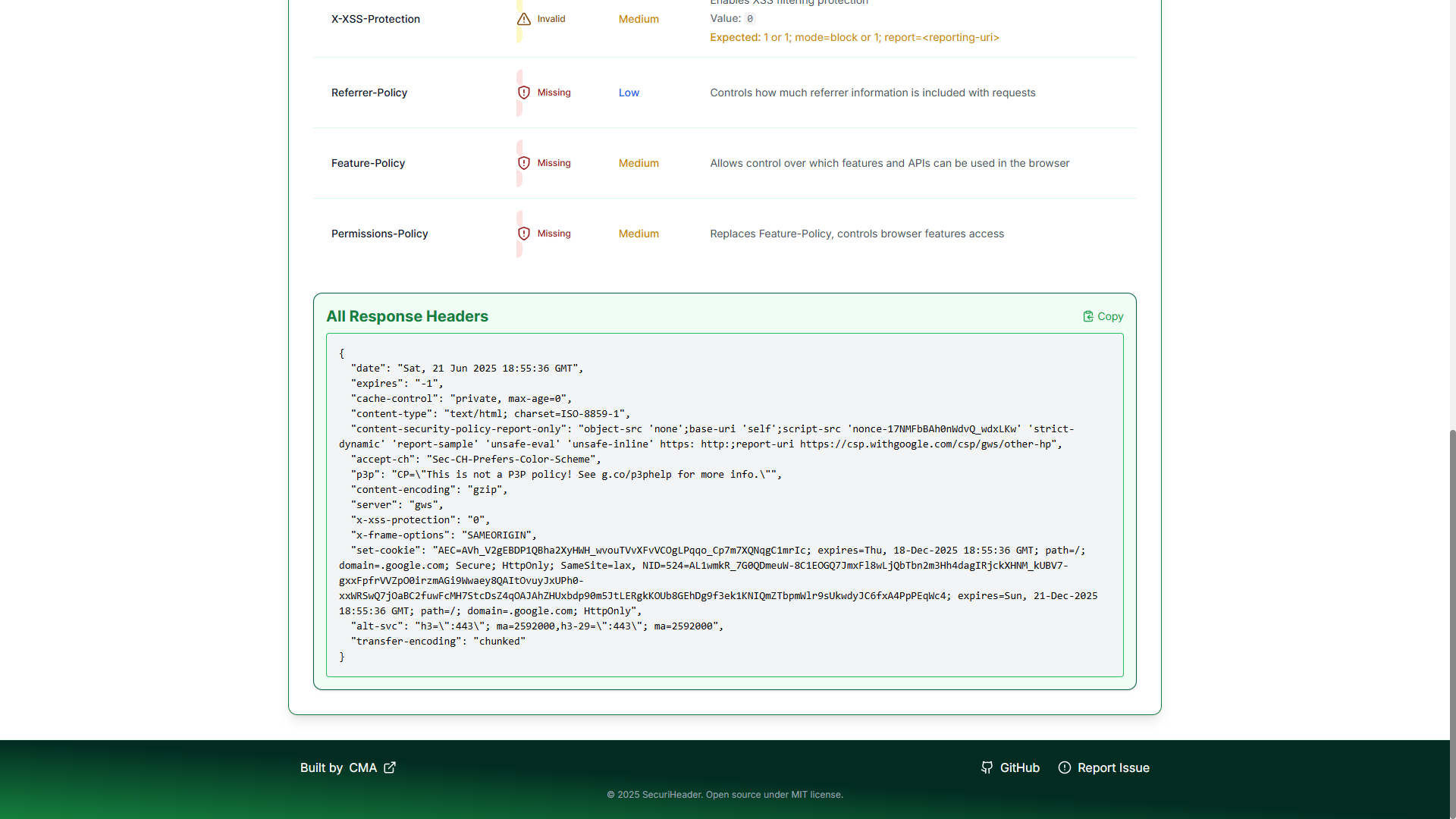 SecuriHeader