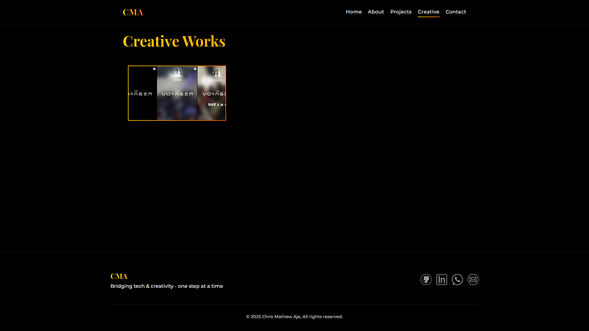 theCMA.xyz Creative Page